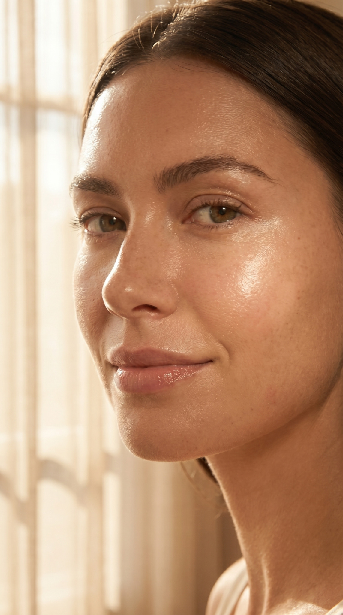 Beauty portrait — luminous skin