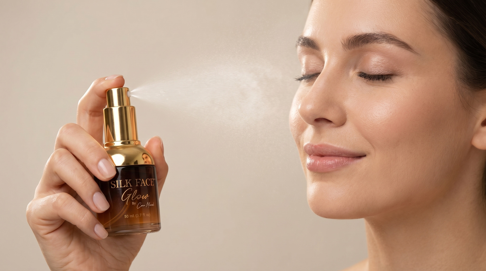Silk Face Glow — application moment